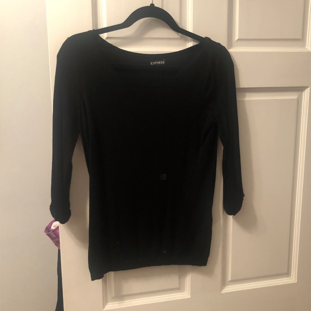 Express Black Crew Neck Sweater